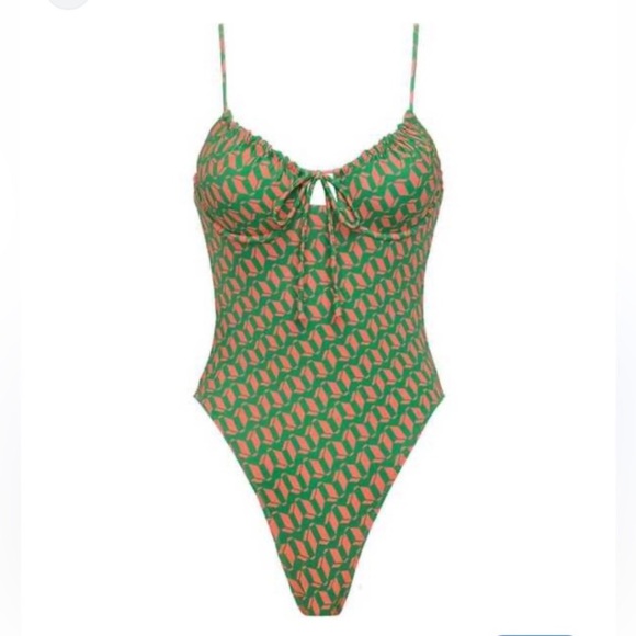 New! Montce Lucy underwire Sleeveless One-Piece Geo 27767 - Picture 6 of 14